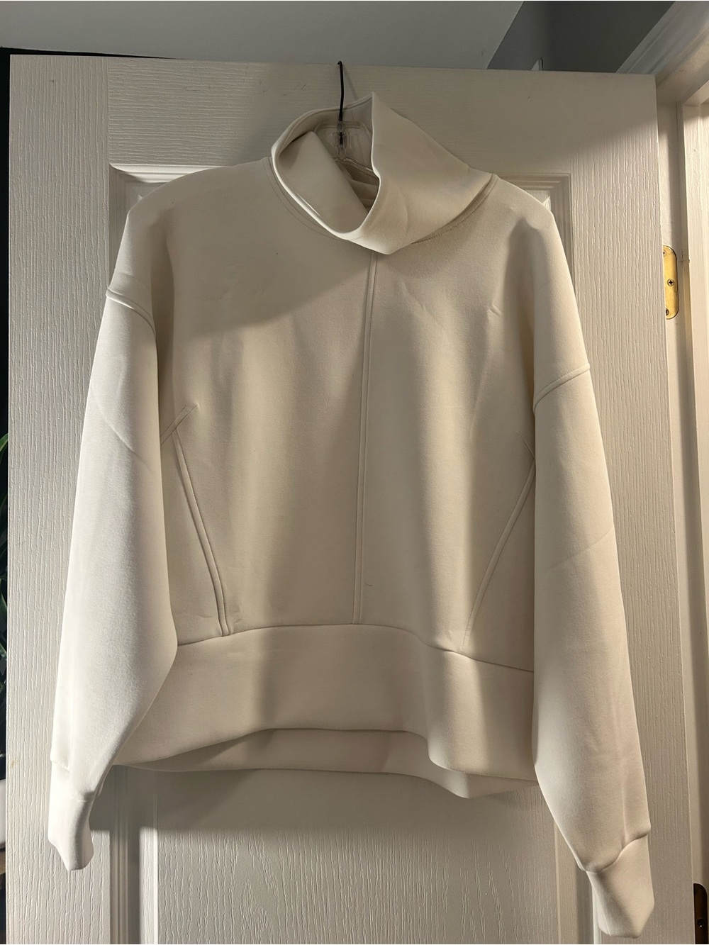 Calia Cream Funnel Neck Sweatshirt